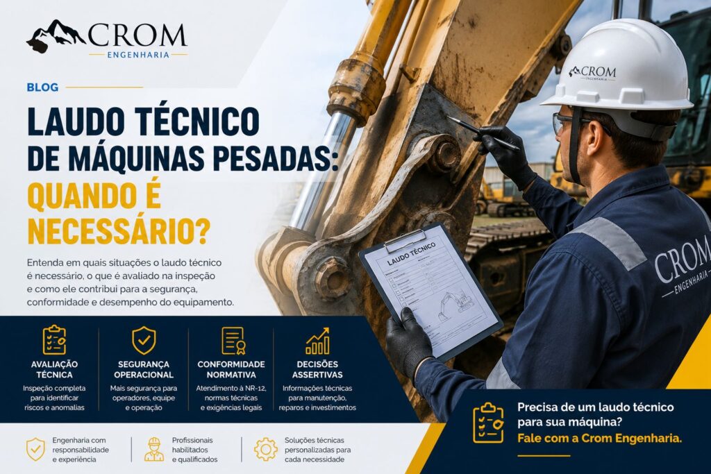 Laudo técnico de máquinas pesadas: quando é necessário?
