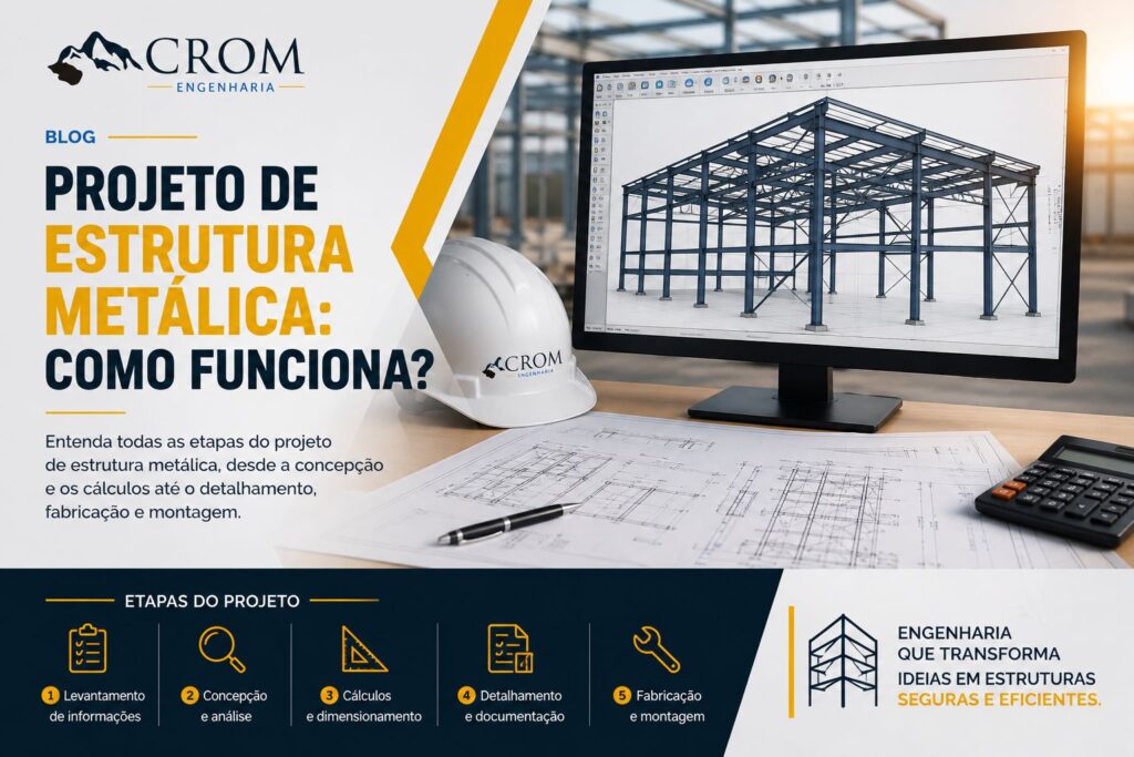Projeto de estrutura metálica: como funciona? Entenda todas as etapas